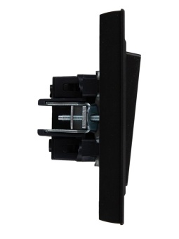 Выключатель 2-кл. СП BRITE ВСР10-2-0-БрЧ 10А в сборе черн. IEK BR-V20-0-10-K02-F