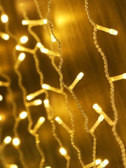 Гирлянда "Занавес" LDCL720-WW-E 720 тепл. Бел. светодиодов 2.4х2м 24 нитей соединяемый до 8шт для помещений SHLights 4690601045294