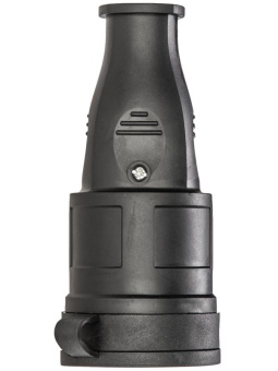 Розетка 16А IP44 прямая с заземл. каучук красн. КОСМОС RKsm-Z-IP(R)16A