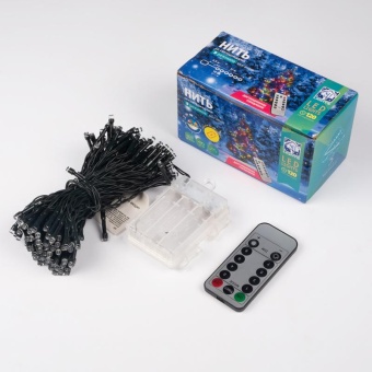 Гирлянда "Нить" 12м LD120-GW-BO-RC 120 бел. светодиодов с контроллером уличная дистанционный пульт SHLights 4690601042309