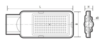 Светильник светодиодный PSL 08 GR 200Вт 5000К IP65 140/70град. ДКУ уличный консольный с линзовым модулем Pro JazzWay 5045866