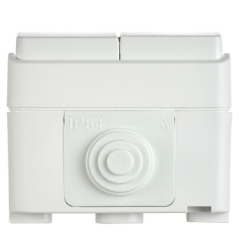 Выключатель 2-кл. ОП Форс IP54 ВС20-2-0-ФБ бел. IEK EVS20-K01-10-54-DC