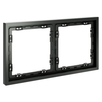 Рамка 2-м S70 пластик. титан Voltum VLS100206