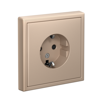 Розетка ArtGallery 16А с заземл. защ. шторки механизм песочн. SE GAL001245