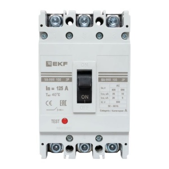 Выключатель автоматический 3п 100/125А 35кА ВА-99М PROxima EKF mccb99-100-125m