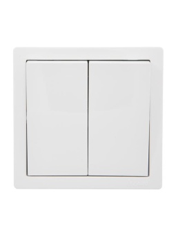 Выключатель 2-кл. ОП LETO бел. LEZARD 752-0200-101