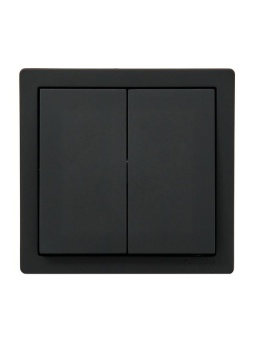 Выключатель 2-кл. ОП LETO черн. бархат LEZARD 752-4200-101
