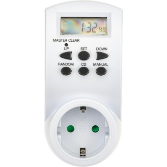 Таймер недельный электронный с заземл. 1.8кВт бел. REV 66989 6