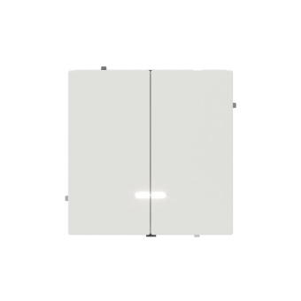 Выключатель 2-кл. KANT с подсветкой бел. песок DKC 7010134