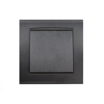 Выключатель 1-кл. СП Бриллиант 10А IP20 в сборе графит Universal 7947366-Gr