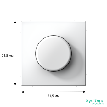 Светорегулятор поворотно-нажимной (диммер) ArtGallery LED RC 400Вт механизм бел. SE GAL000123