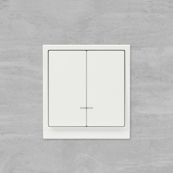 Выключатель 2-кл. KANT с подсветкой бел. магнолия DKC 7000134