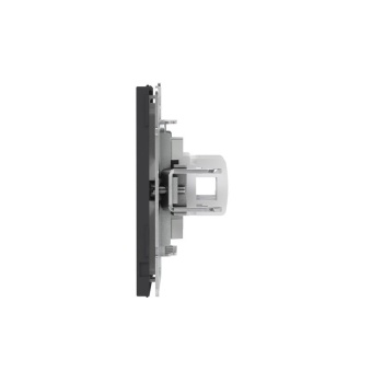 Розетка компьютерная 2-м KANT RJ45 кат.6A без шторки черн. уголь DKC 7012674