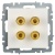 Аудиорозетка 4-м BRITE РА10-БрБ механизм бел. IEK BR-S40-K01