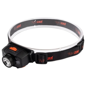 Фонарь аккумуляторный налобный AccuH1-L5WZ-og zoom LED 5Вт + 2хRED SMD IP54 5 режимов: 100проц. 180лм 3.5ч/50проц. 110лм 5.5ч/30проц. 65лм 15ч/красн. 28ч/мигающ. красн. 12ч аккум. 0.8А.ч управл. жестами черн./оранж. JazzWay 5036611