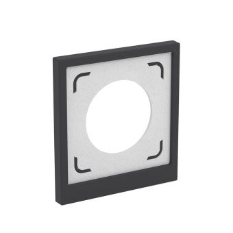 Рамка 1-м KANT IP44 черн. уголь DKC 7012942