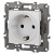 Розетка Elegance 14-2102-01М 16А 250В 2P+E Schuko защ. шторки матов. бел. Эра Б0065804