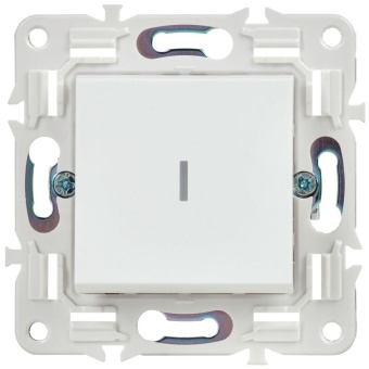 Выключатель проходной 1-кл. SKANDY 10А SK-V08W с индикацией арктич. бел. IEK SK-V12-1-10-K01