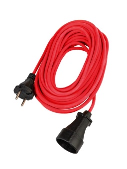 Удлинитель-шнур 1х10м 10А 220В 2200Вт ПВС 2х0.75 УХ10 Россия КОСМОС YSHKsm10m-1g(10A)S