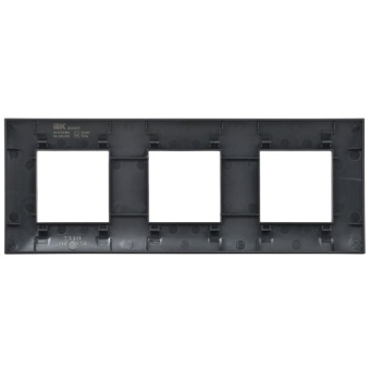 Рамка 3-м SKANDY SK-F03Bl черн. IEK SK-M32-K02