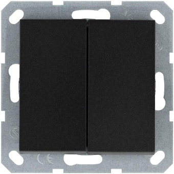 Выключатель 2-кл. 10А IP20 механизм антрацит Jasmart G3023B